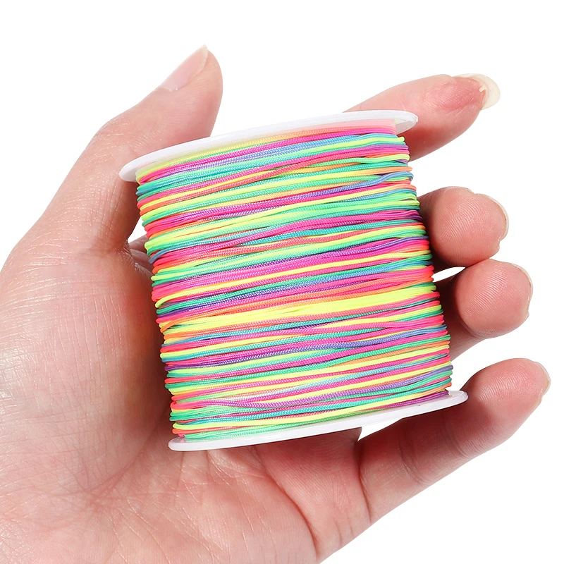 90m/roll Nylon Thread Cord String for Jewelry Making Handmade Woven Rope Jade Thread Bracelet Necklace DIY Craft Chinese Knot image 6