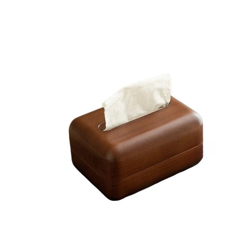 

Solid wood bread tissue box, magnetic suction carton, living room coffee table, high-end home desktop, high-value creative