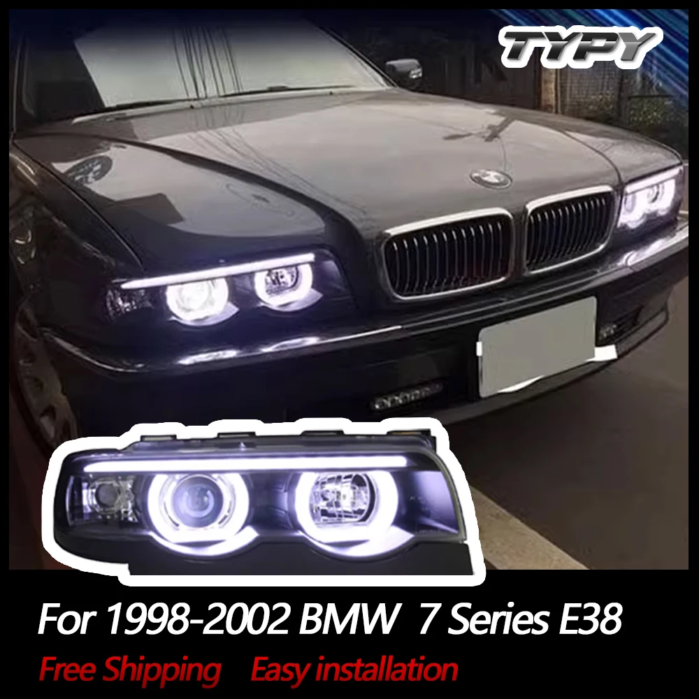 

TYPY Car Headlights For BMW 7 Series E38 1998-2002 LED Car Lamps Daytime Running Lights Dynamic Turn Signals Car Accessories