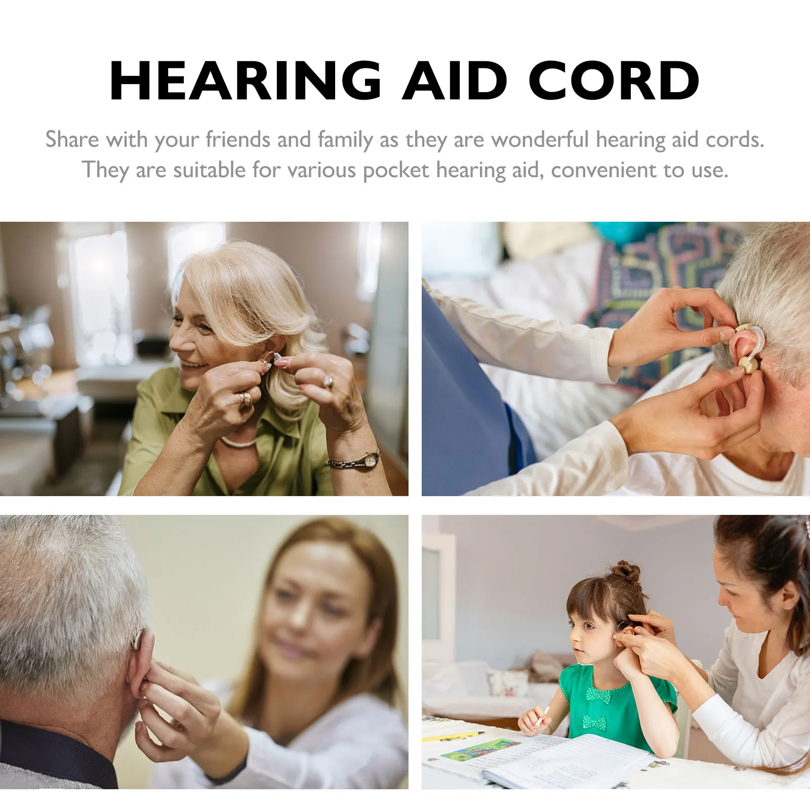 

2Pcs Compact Cord Set Fine Craftsmanship Heat Resistant Oxidation Resistant Ideal Replacement for Aging Wires