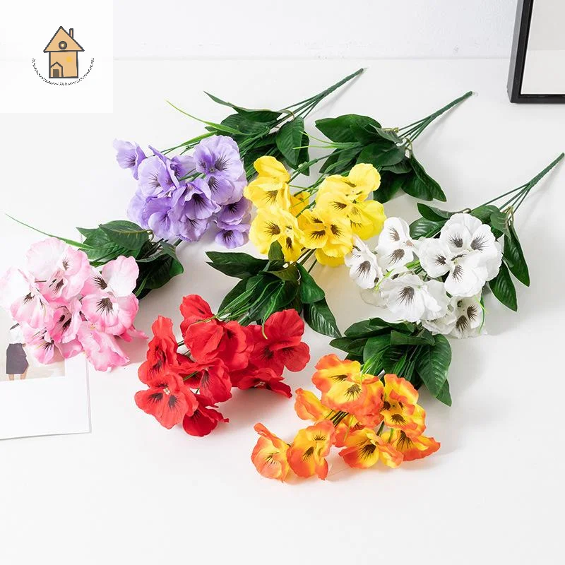 

Artificial Bouquet 1 Bouquet 5 Branch 10 Heads Butterfly Flower Artificial Flower Wedding Holding Flowers Home Room Table Decor