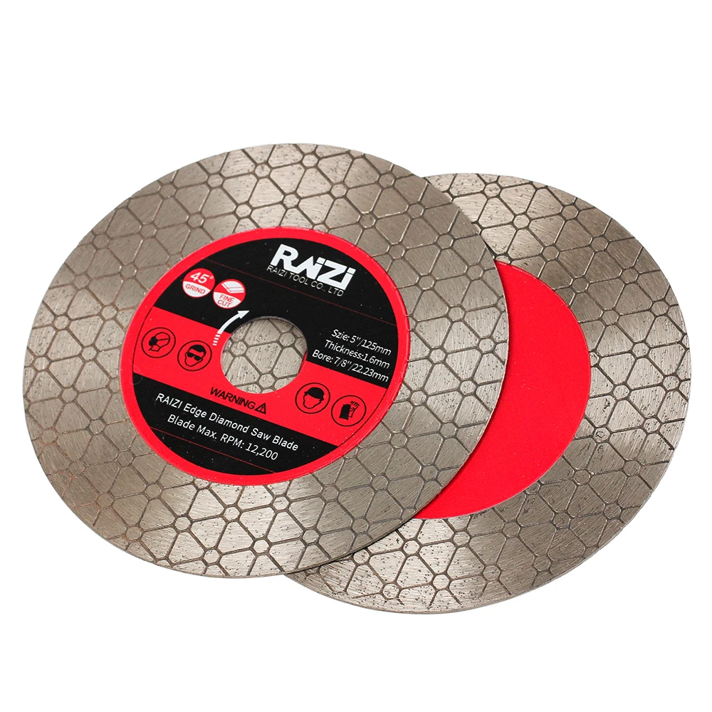 

Raizi 5 Inch Tile Cutting Blade Diamond Tile Grinding Disc for Cutting Ceramic Tiles Porcelain