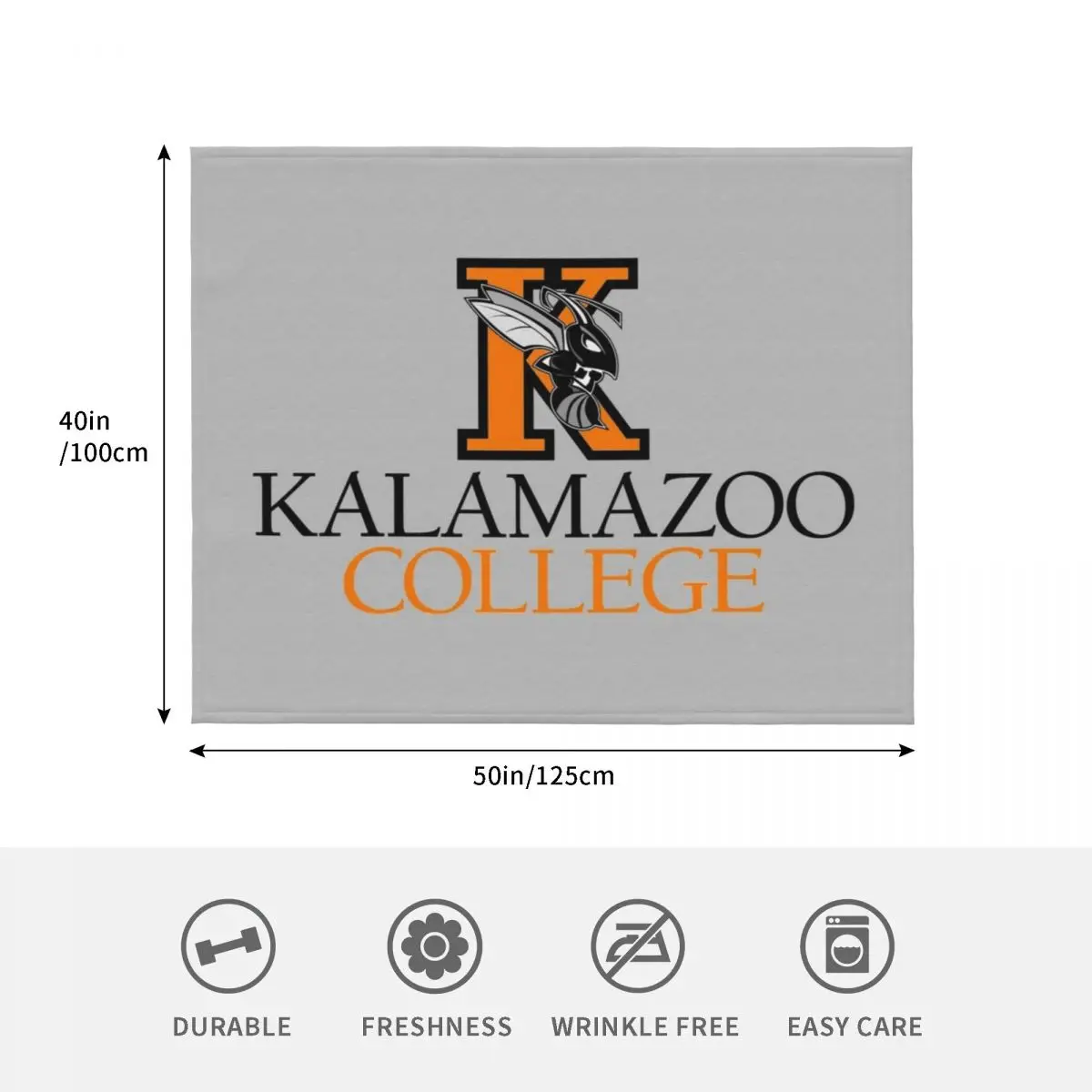 كلية كالامازو 2 رمي بطانية ديكورات المصممين تأثيري أنيمي البطانيات الزخرفية