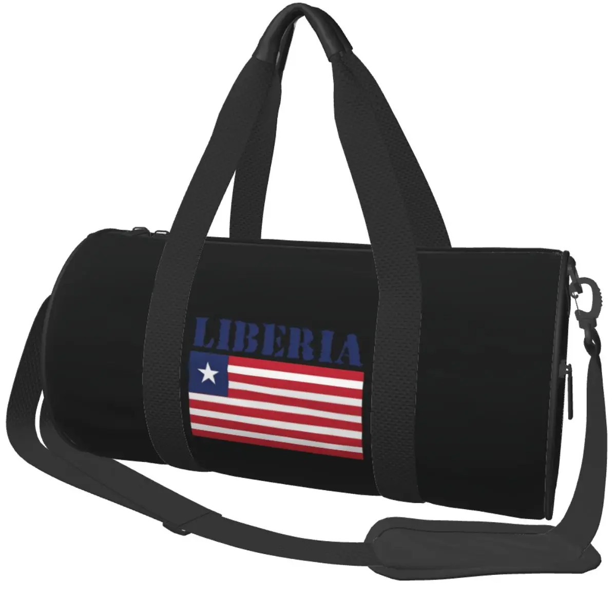 Liberia Sports Bags Luggage Gym Bag with Shoes Colorful Handbags Couple Custom Portable Fitness Bag
