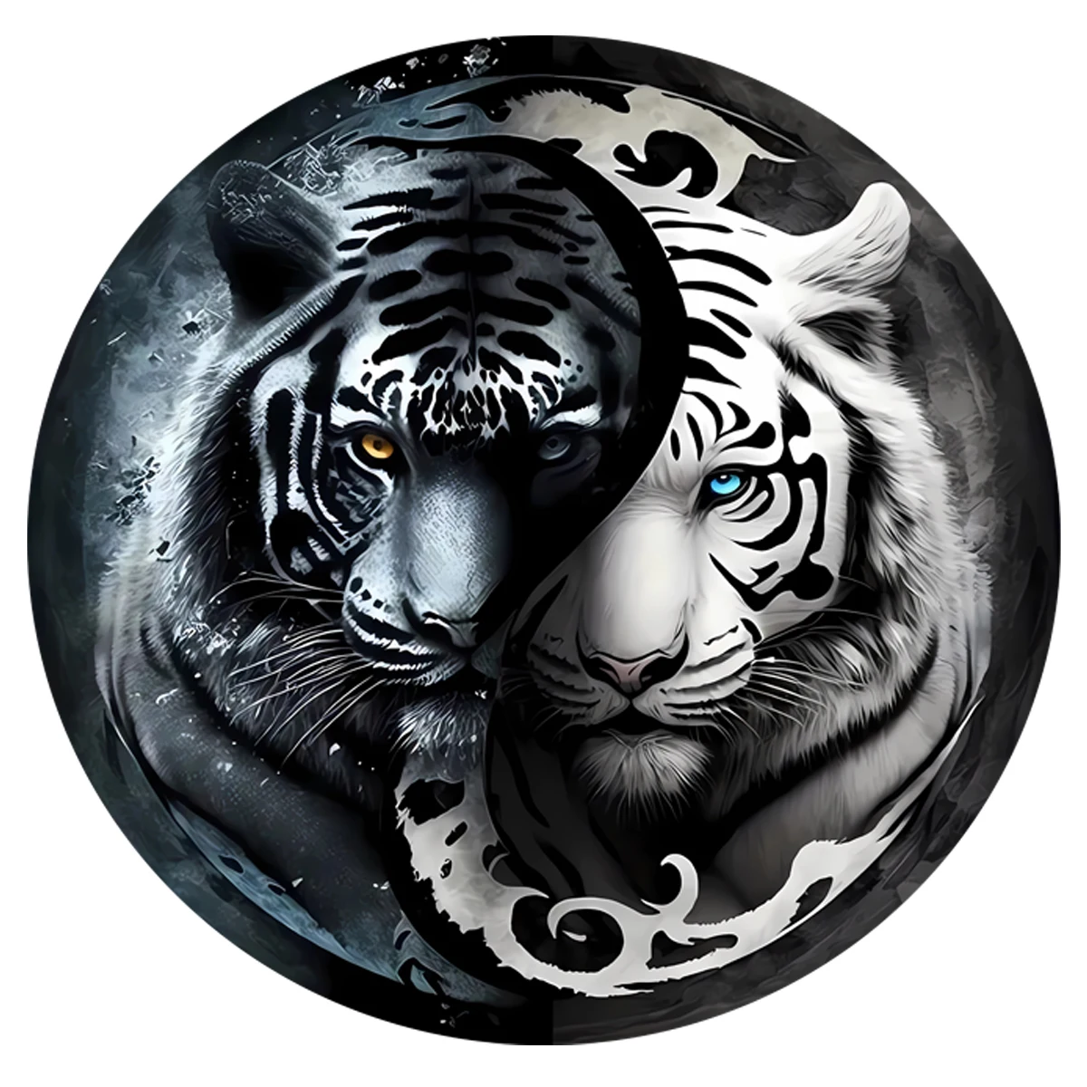 Yin and Yang Tiger Wooden Puzzles - Creative variety, perfect for gifts, adults, birthday party games and decorative paintings!