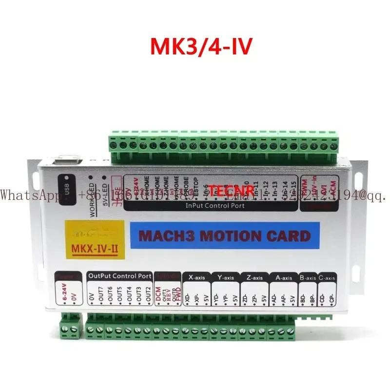 XHC Mach3 Breakout Board MK3-V MK4-V MK6-V MK3-ET MK4-ET MK6-ET MKX-IV USB Ethernet Motion Control Card Support Windows 7 10