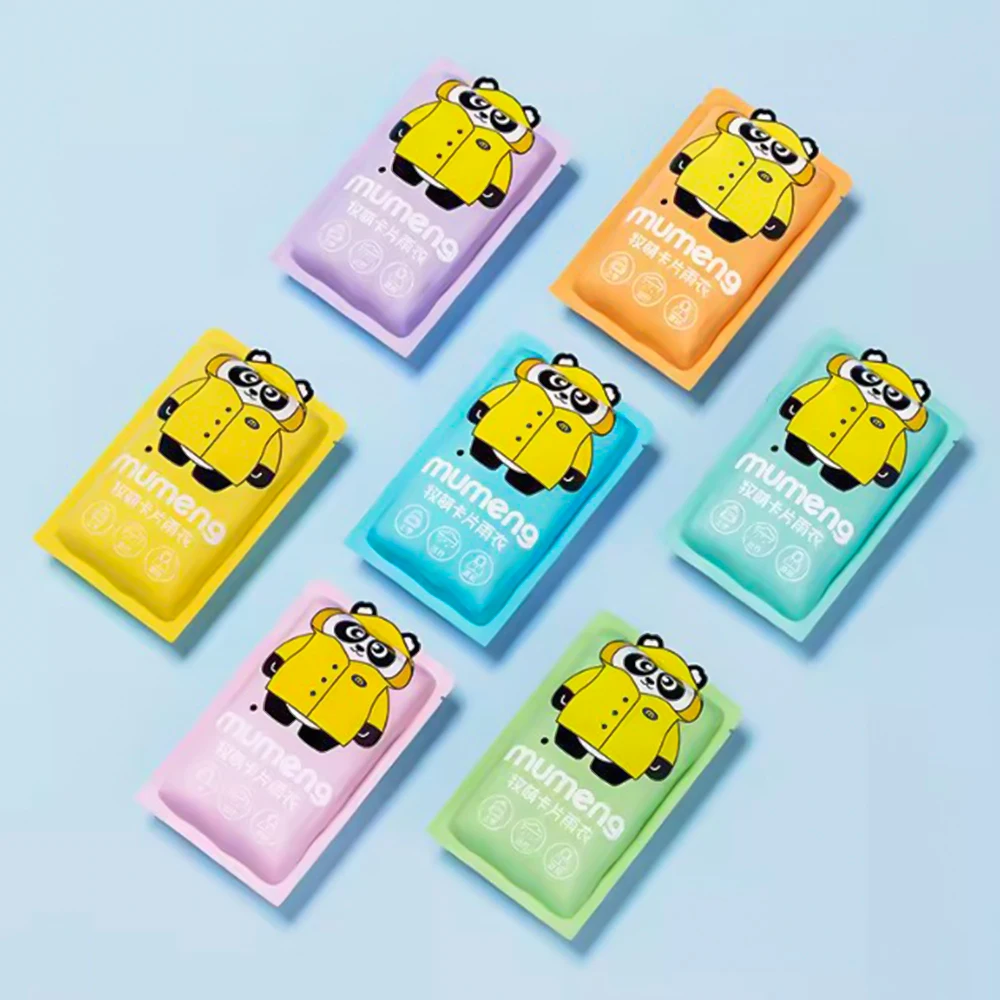 3 шт., одноразовый непромокаемый плащ из ПЭ