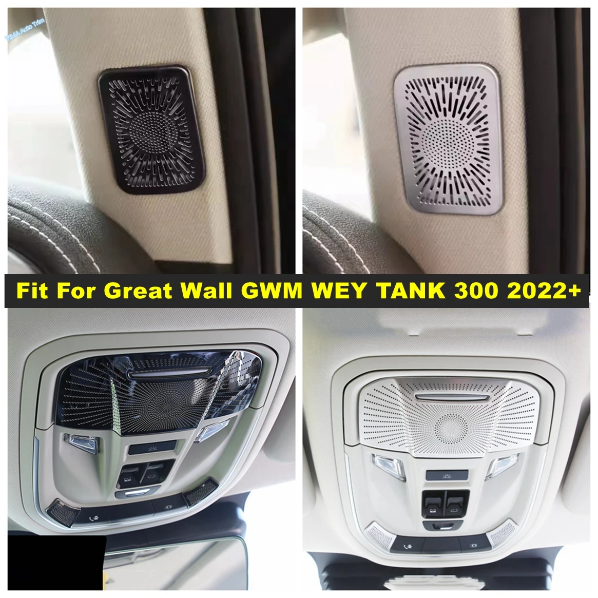 

Inner Window Pillar A Speaker Audio / Reading Lights Lamp Cover Trim Accessories Fit For Great Wall GWM WEY TANK 300 2022 2023