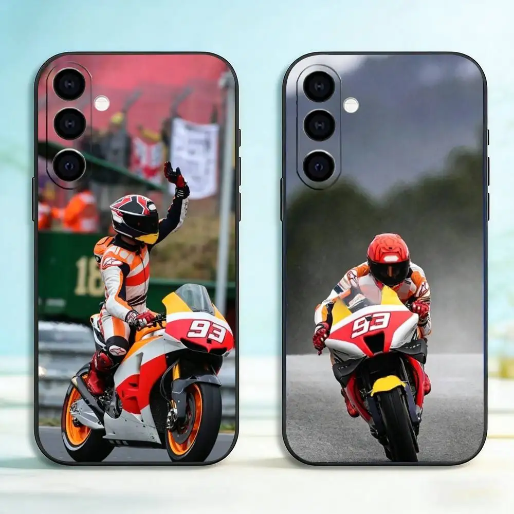 25 moto gp Winner M-Marc 93 Phone Case Black Silicone Soft For Samsung Galaxy A73,A72,A71,A70,A53,A52,A51