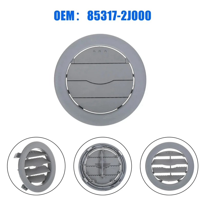 

853172J000 853172J000H9 Car Air Vent AC Grille Roof Gray for Kia Sedona Carnival Borrego 2006-2014