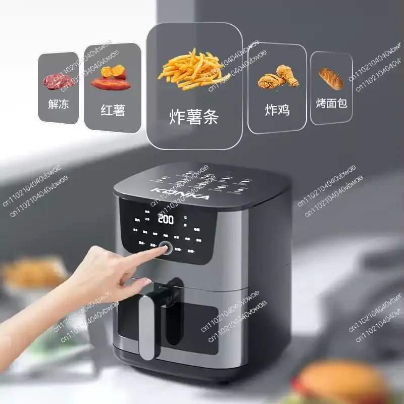 Air Fryer Household New Large Capacity Fryer Machine Oil-Free Multi-Functional Fully Automatic Visual Electric Oven