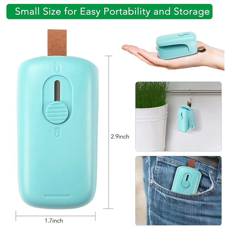 Mini Bag Sealer,2 In 1 Portable Sealer Cutter,Heat Sealer For Vacuum Sealer Bags,Household Handheld Machine 2PCS
