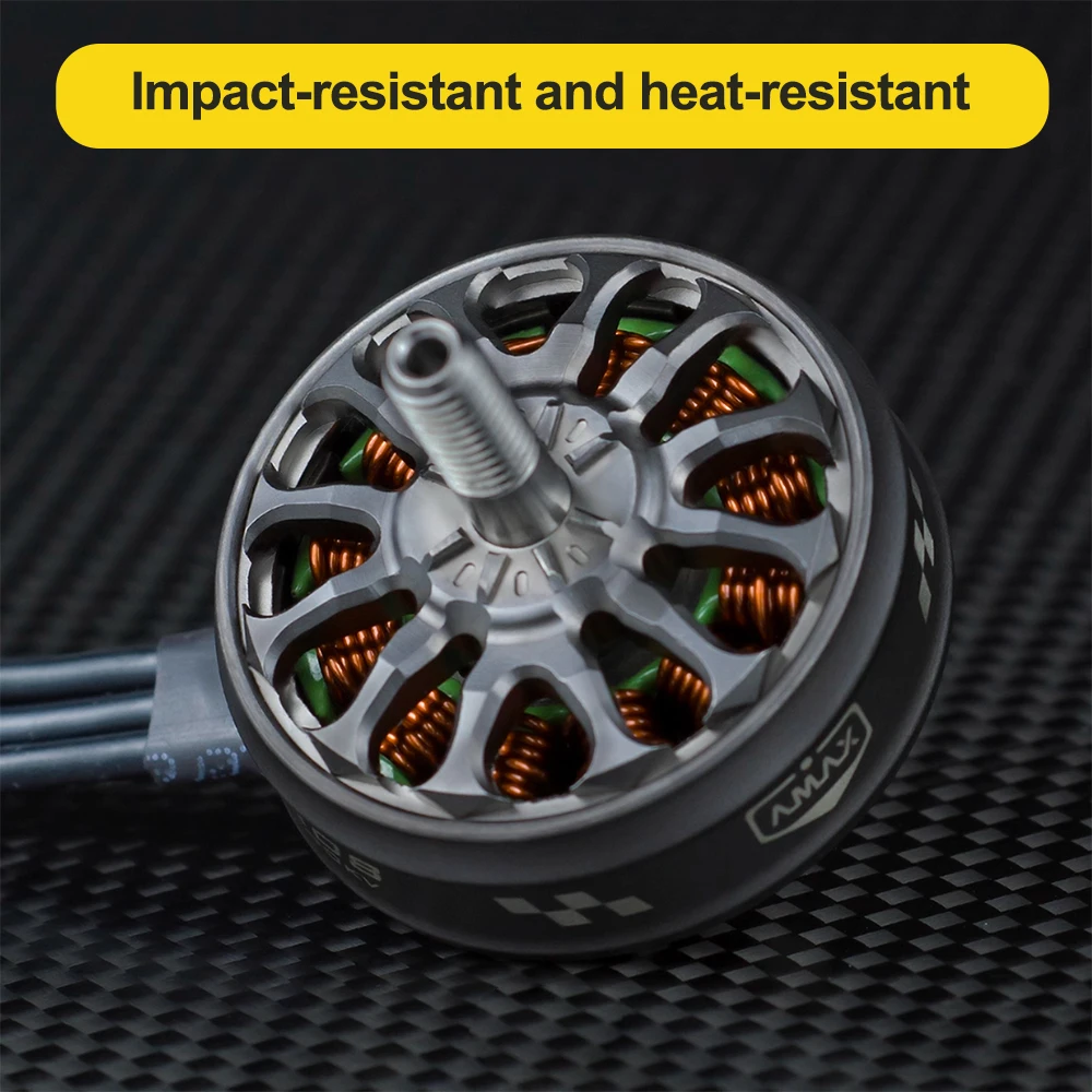 AMAX 2808 المنافسة فرش السيارات 3-6S Φ5mm FPV RC الطائرة بدون طيار نموذج طائرة رباعية حرة طويلة المدى 350 450 750 1250 1400 1600KV #6