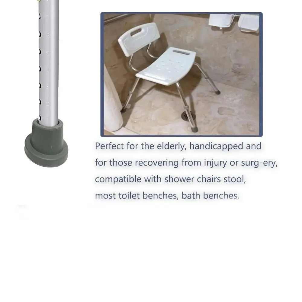 Accessories Anti-Slip Bath Chair Feet Durable Universal Shower Chair Tips Rubber Caps Bath Seat Feet