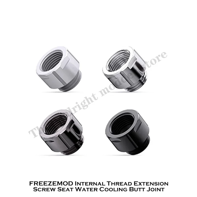 FREEZEMOD Accesorio de extensión de refrigeración por agua M-F Adaptador extensor niquelado Negro Plata Gris Blanco FYCLZ-M40-10