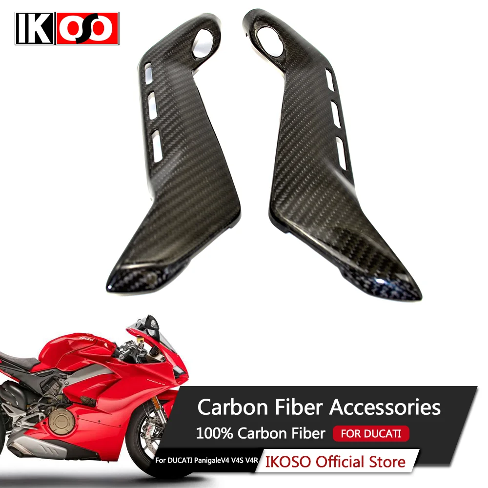 For Ducati Panigale V4 Carbon Fiber Sub-Frame Covers Protectors Normal Version Dry Carbon Fiber Motorcycle Parts and Accessories