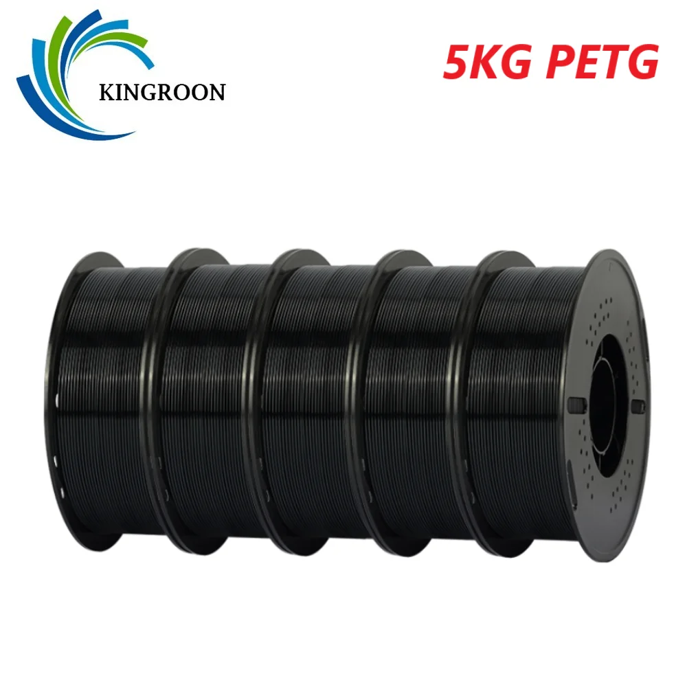 

KINGROON 5KG PETG 3D Printer Filament 1.75mm Neatly Wound High Toughness PETG Plastic 3D Filaments for FDM 3D Printer Materials