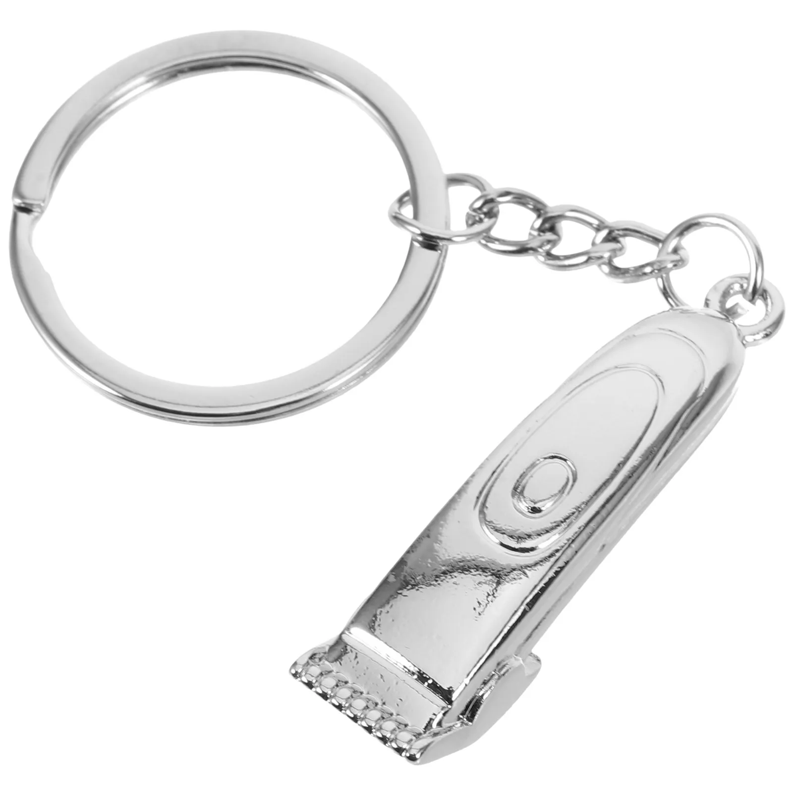 Simulated Hair Clipper Keychain Classic Color Metal Key Ring Car Key Ring Bag Hanging Ornament Small Keychain for Men Meaningful