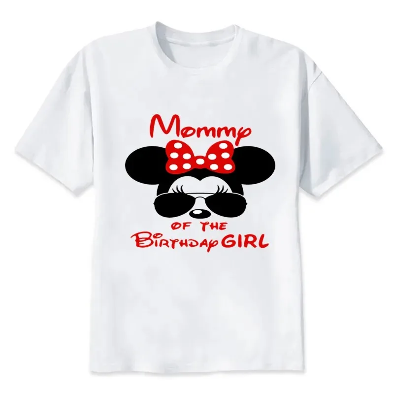 Disney Birthday T-shirt Mickey Mouse Theme Family Look Tshirt Family Clothing Dad Mom Kids Women Family Matching Outfits Tees