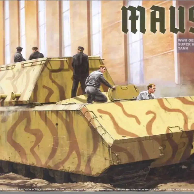 

Сборочная модель TAKOM 2079 1/35 Maus V1 Немецкий сверхтяжелый танк времен Второй мировой войны (пластиковая модель)