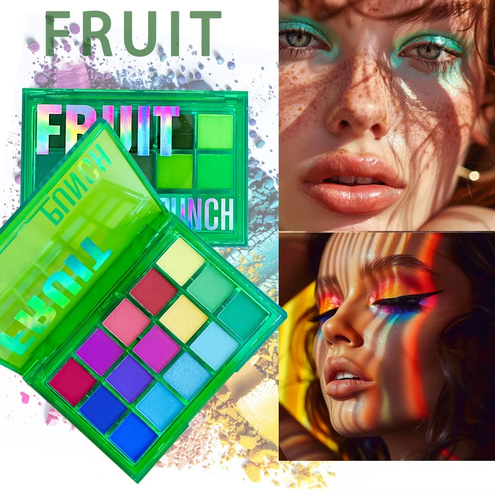 Palette per ombretti da 15 tonalità, set per ombretti, luccicanti, opachi, metallici, altamente pigmentati, neutri, audace, impermeabili