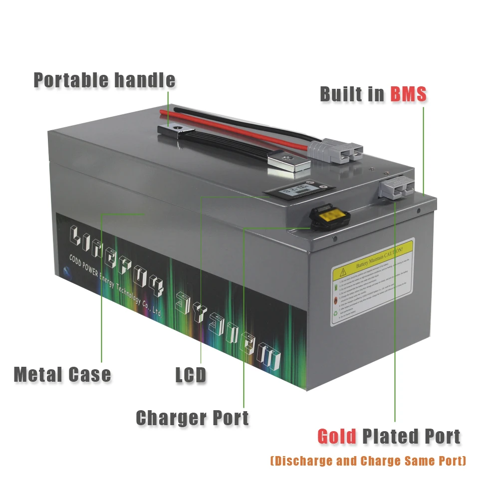 24V 200AH 300AH LiFePO4 Battery Bluetooth BMS For RV Boat Off-Road Off-grid Golf Car Solar Storage 24V Battery