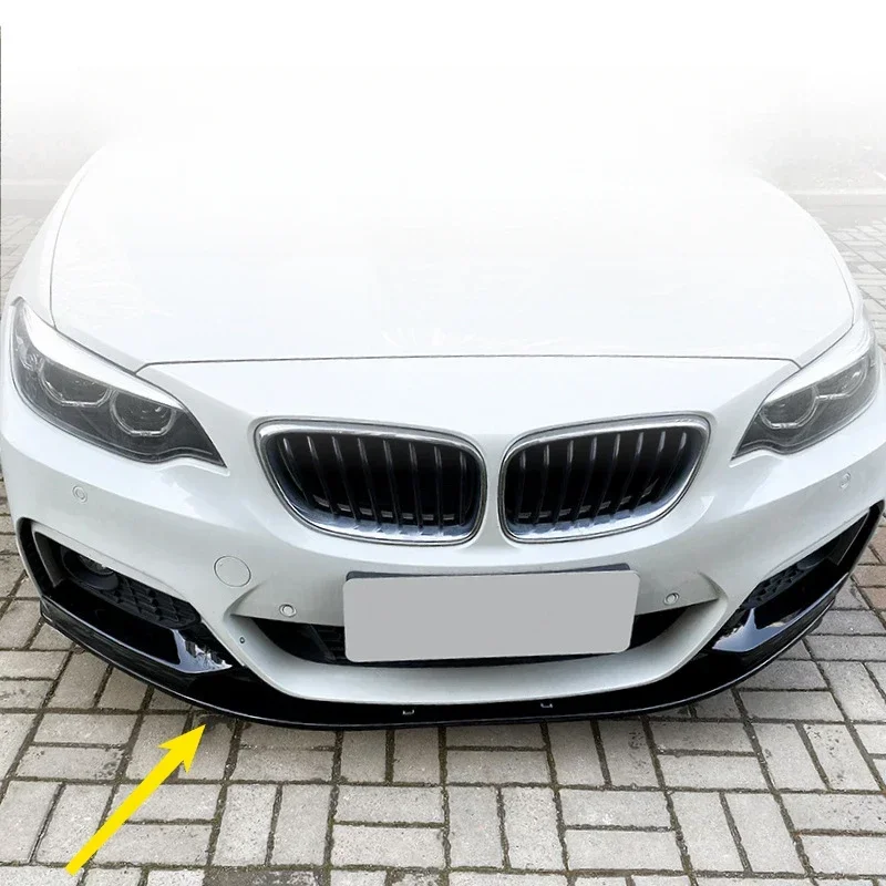 For BMW 2 Series F22 F23 M Sport MP (2014-2019) Front Bumper Lip Splitter Spoiler Corner Guards Body Kit