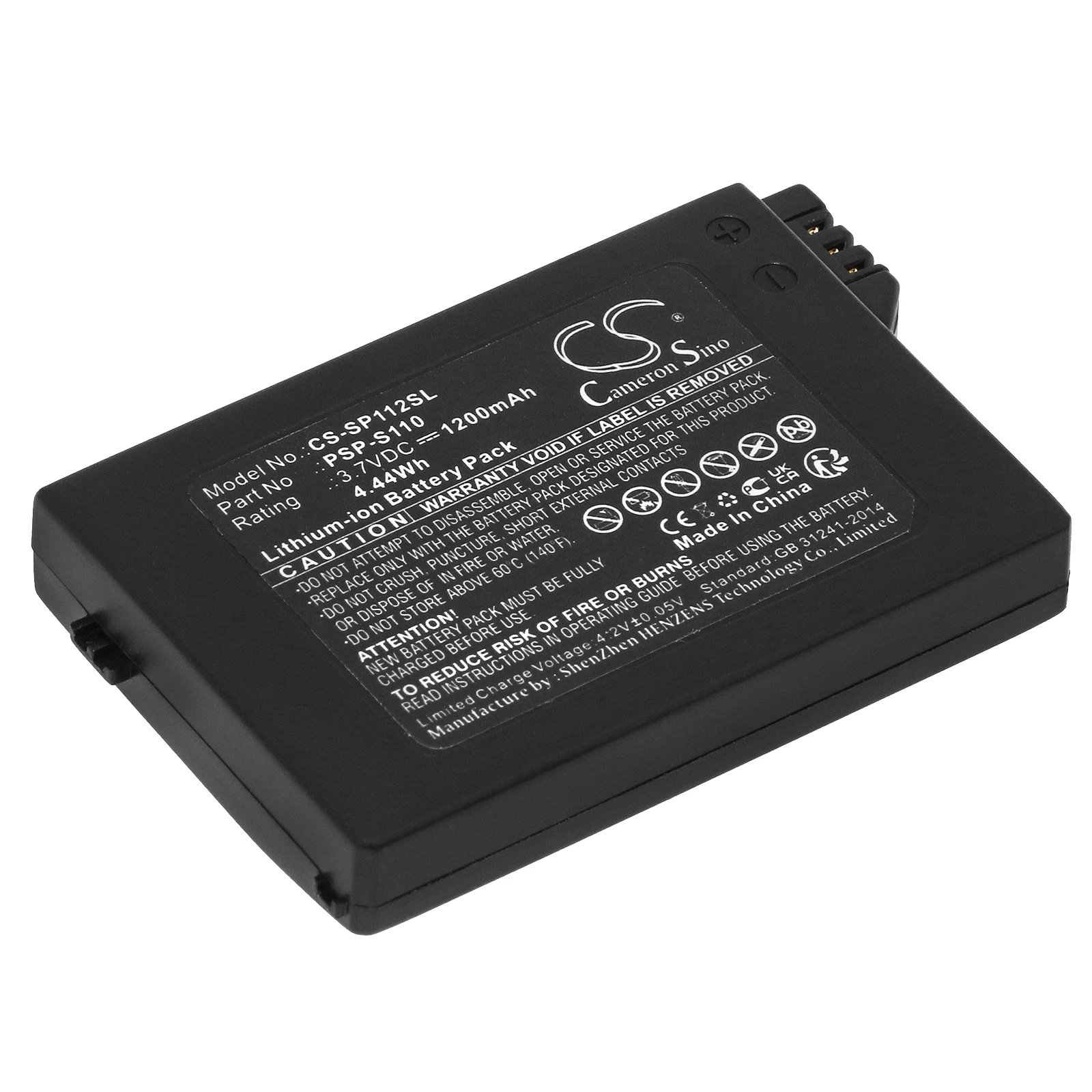 Cameron Sino 1200mAh Battery PSP-S110 for Sony PSP-2000, PSP-3000, PSP-3004, PSP-3001, PSP-3008, PSP-2004, PSP-2006, PSP-2005