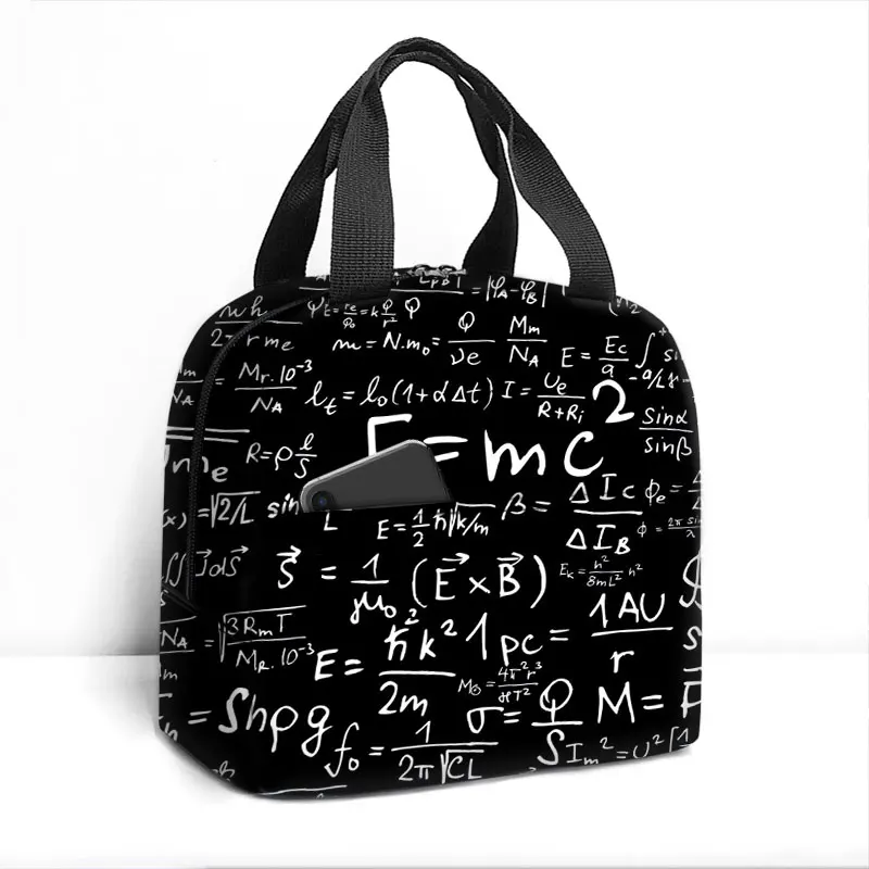 Periodic Table of Elements Insulated Lunch Bag Scientific Physical Chemistry Picnic Waterproof Cooler Tote Bag Thermal Lunch Box
