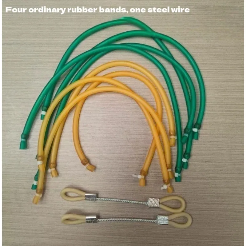Compound Slingshot Spare Parts Replacement Bow String Round Inner Through Thick Rubber Bands High Elastic Latex Bands