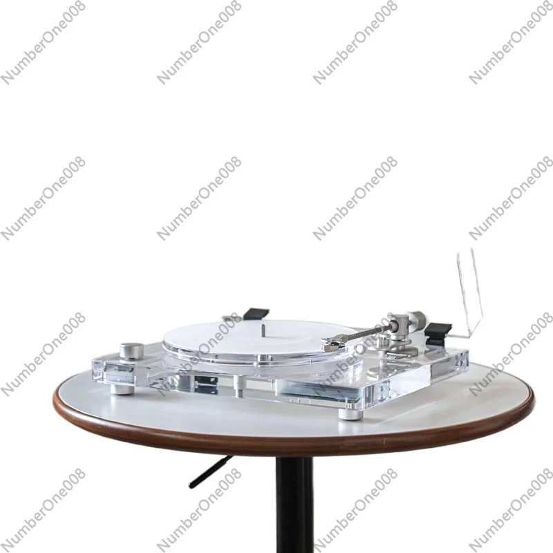 

For Home Bluetooth Record Player Transparent Acrylic Turntable Built-in Stereo Speakers Phonograph Record Player for Music