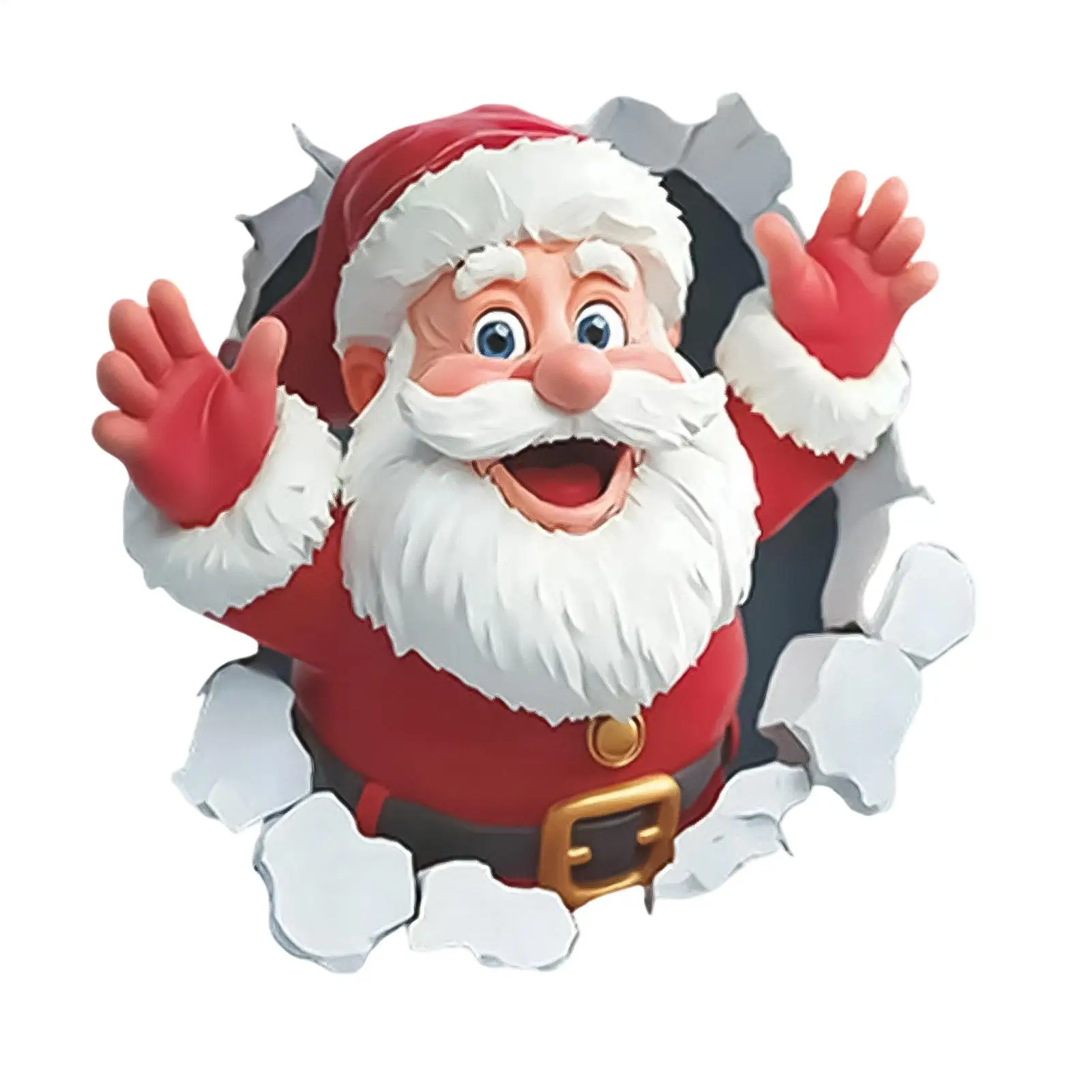 Weihnachts-Wandaufkleber, Weihnachtsmann, wandbrechende Musteraufkleber, selbstklebende Wandaufkleber, Toilettenaufkleber, Heim- und Urlaubsdekoration