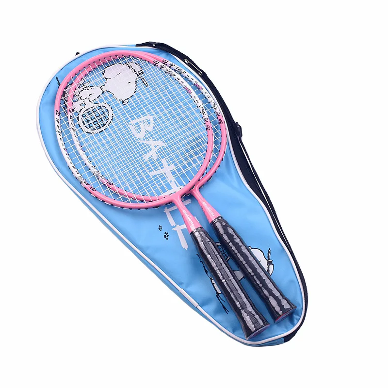 Guang yu-raket Badminton serat karbon untuk anak-anak, kelelawar anak 6U, 22-26LB, 3-7 tahun, anak-anak