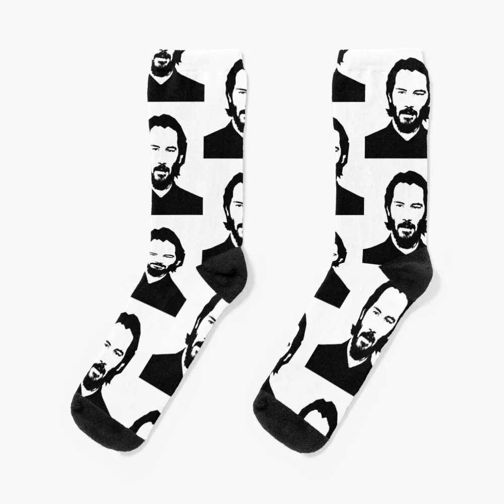 

keanu reeves Socks sports and leisure floral Men Socks Luxury Brand Women's