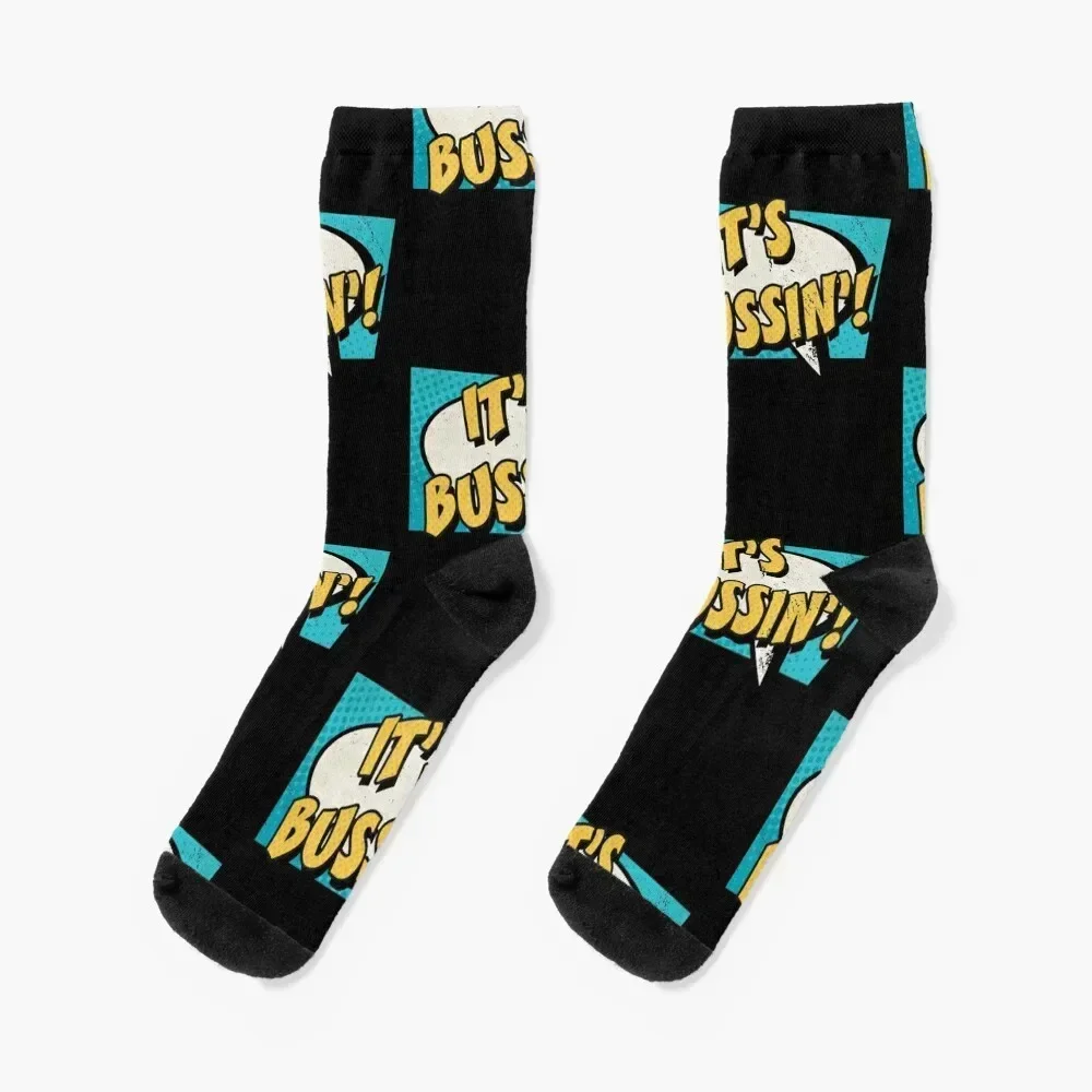 

Retro Vintage It's Bussin Socks designer brand Thermal man winter happy funny sock Socks Man Women's