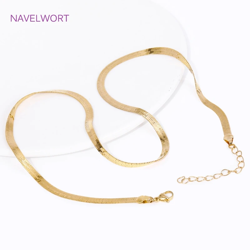 Multi Styles 18K Gold Plated Necklace Chains High Quality Brass Chains For Necklace Making, Fashion Jewelry For Women Wholesale