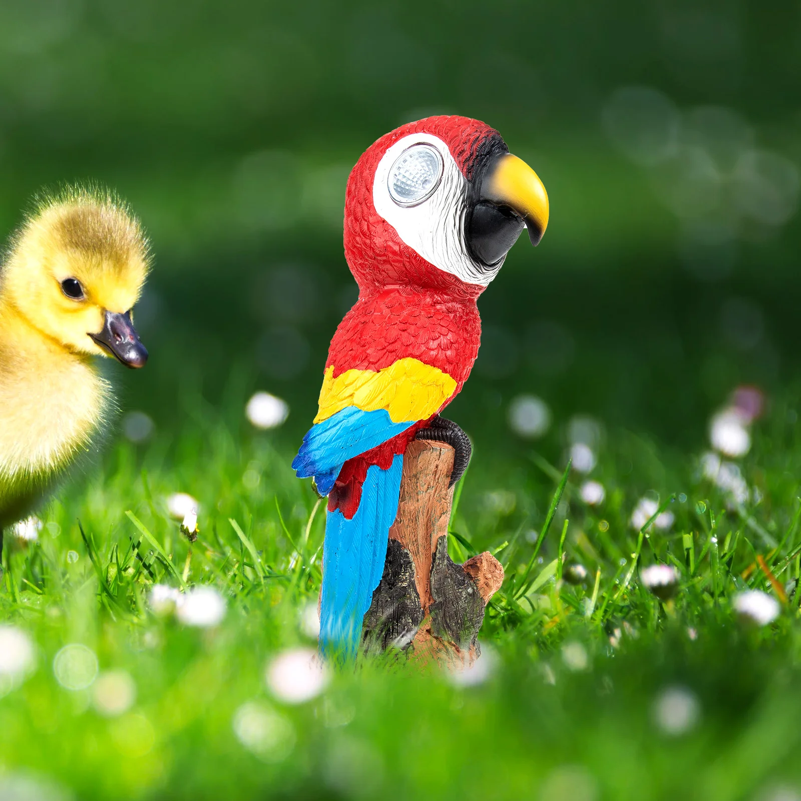 

1 Pcs Cute Solar Powered Bird Shape Resin Lamp Cozy Garden Housewarming Decoration