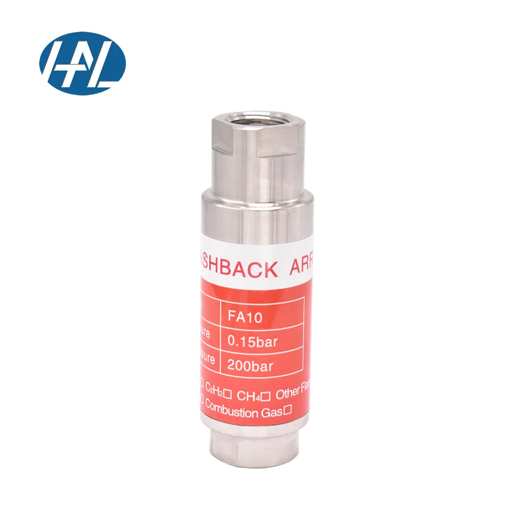 Flammensperre aus Edelstahl 316, gerades Innengewinde, Laborrohr, flammhemmend, Wasserstoff, Sauerstoff, Gas, Blinker