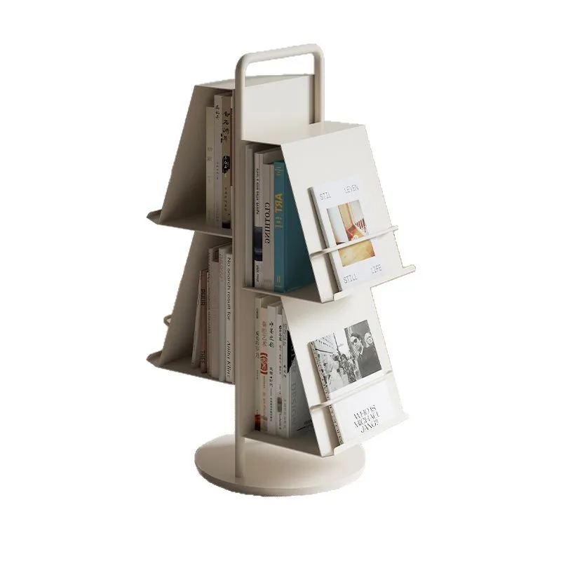 

Floor-to-ceiling bookshelf Household newspaper display rack Reading storage Magazine rack