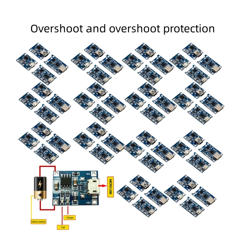 5/3/1pcs Type-c/Micro/Mini USB 5V 1A 18650 TP4056 Lithium Battery Charger Module Charging Board With Protection