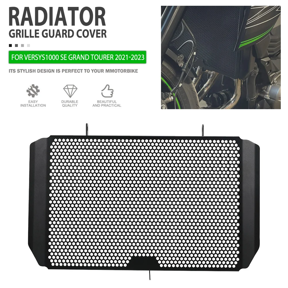 

Radiator Guard For Kawasaki Versys1000 SE Grand Tourer 2021 2022 2023 Motorcycle Radiator Grille Cover Protector Accessories