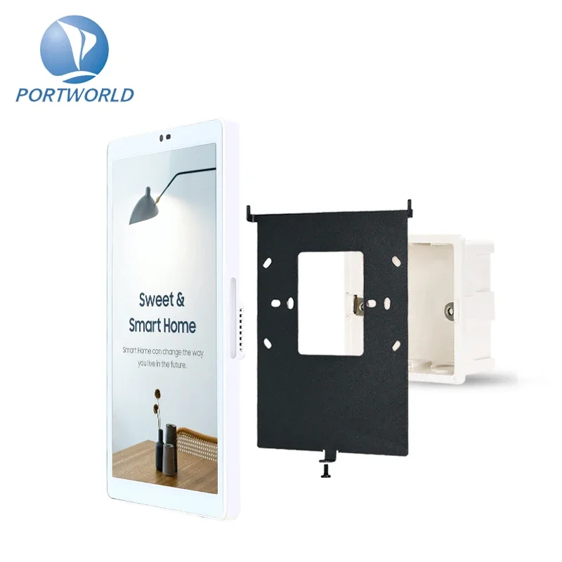 Embutido Painel Touch Screen para Smart Home Theater System, Tablet POE, Android AIO, 8 polegadas, montagem na parede