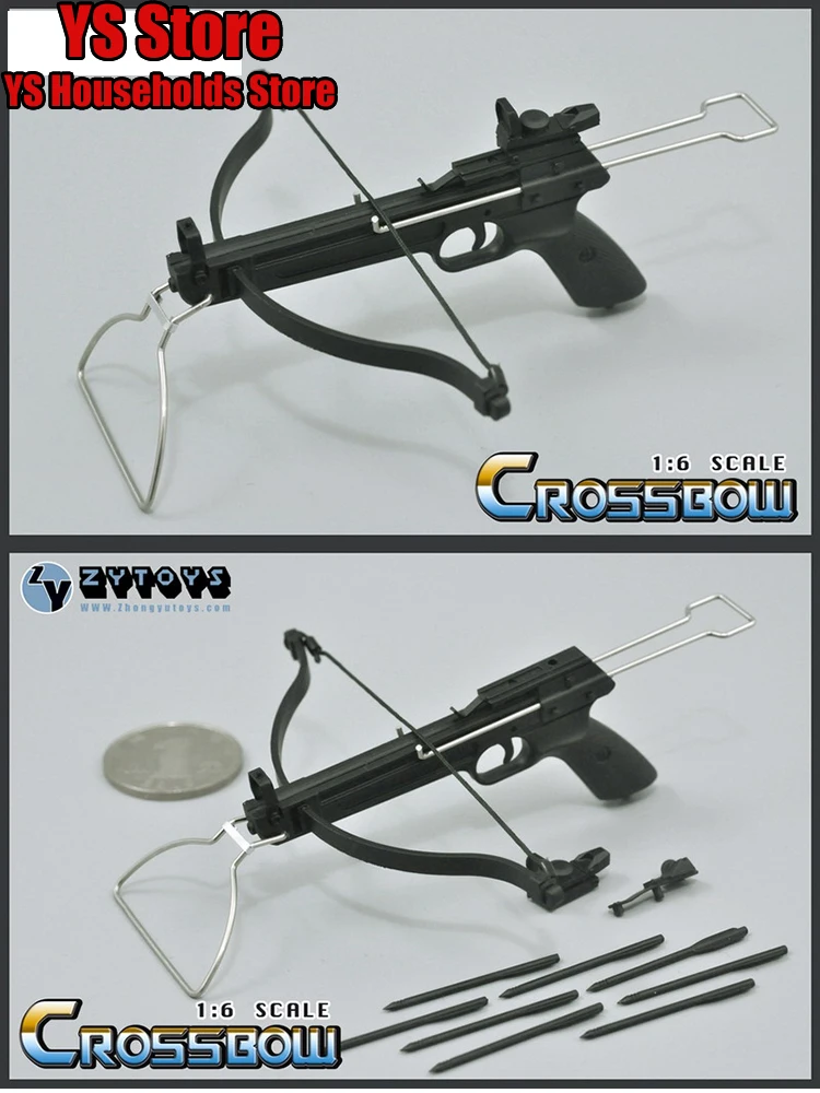 ZYTOYS ZY8041 1/6 Man Soldier Non-functional Crossbow Gun Bow Arrow Model DIY Toys for 12\