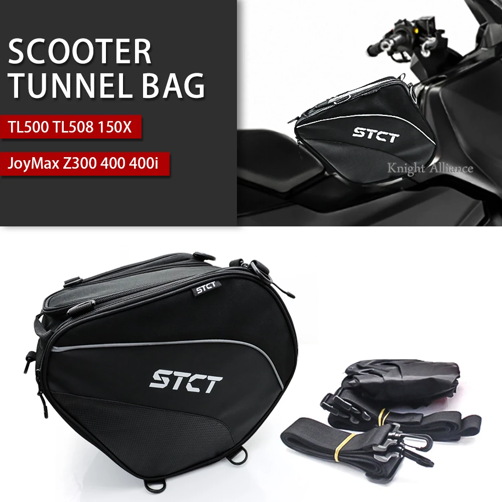 For SYM JoyMax CRUiSYM XMAXSYM 300 Z300 400 400i TL500 TL508 150X Scooter Tunnel Bag Waterproof Fuel Tank Bag Gas Tank Bags