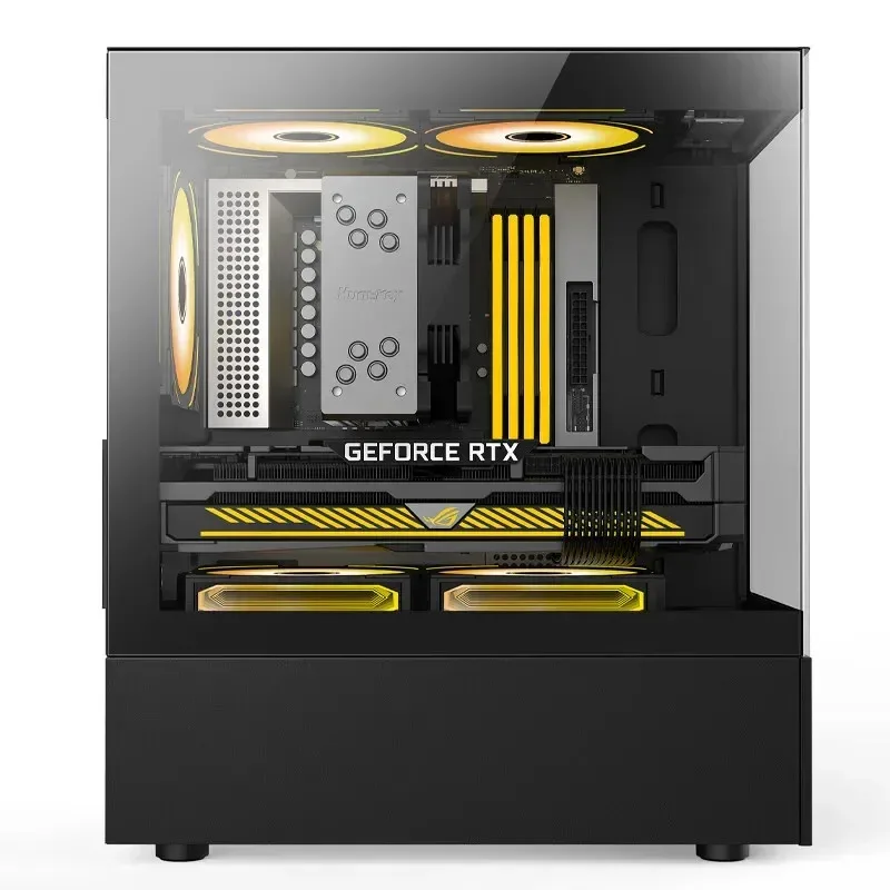 G30 Desktop-Computer I3 12100F 1T SSD RX580 8 GB DDR5 Quad-Core Win11 PC Desktop-Computer Host Büro- und Haushaltsgebrauch Gaming