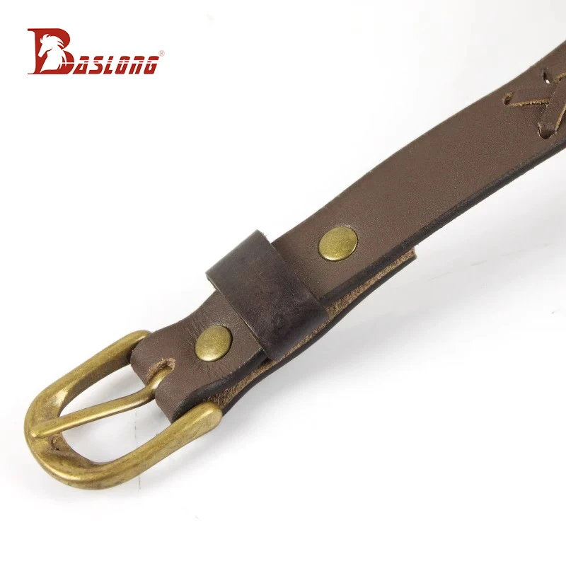 Equestrian Riding Belt, Western Cowboy First Layer Cowhide Hand-Woven Knight Clothing 266.4cm Dragon