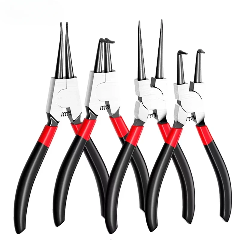 5-In Circlip Pliers,Needle nose Pliers，Retaining Ring Pliers，for Removing Installing Puller Locking Rings Shafts