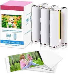 Compatible Canon KP-108IN 3 Color Ink 180 Sublimation Photo Paper 4*6