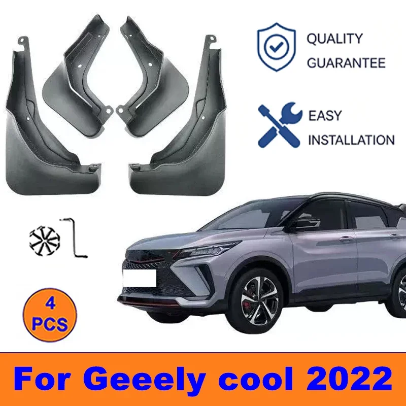 

4Pcs Mud Flaps For Geeely Cool 2022 - Splash Guards Front&Rear Wheel Fender Mudguards Car Exterior Protection Accessories