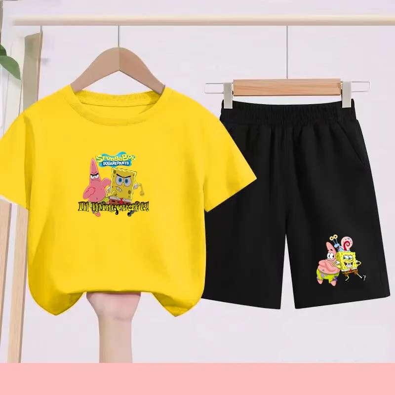 

Children's Sports Cartoon Animation Print Set-SportsTshirt+Shorts General-purpose Quick-drying Daily Clothing for Young Children
